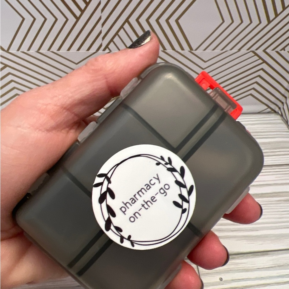 Gray Travel Pill Case